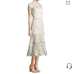 Joie Celedonia White Lace Midi Dress